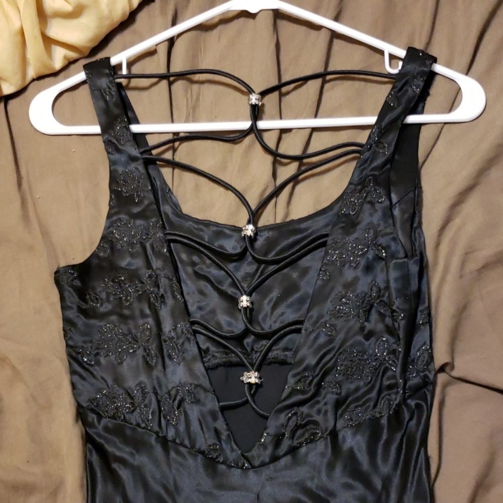 Silk evening gown
